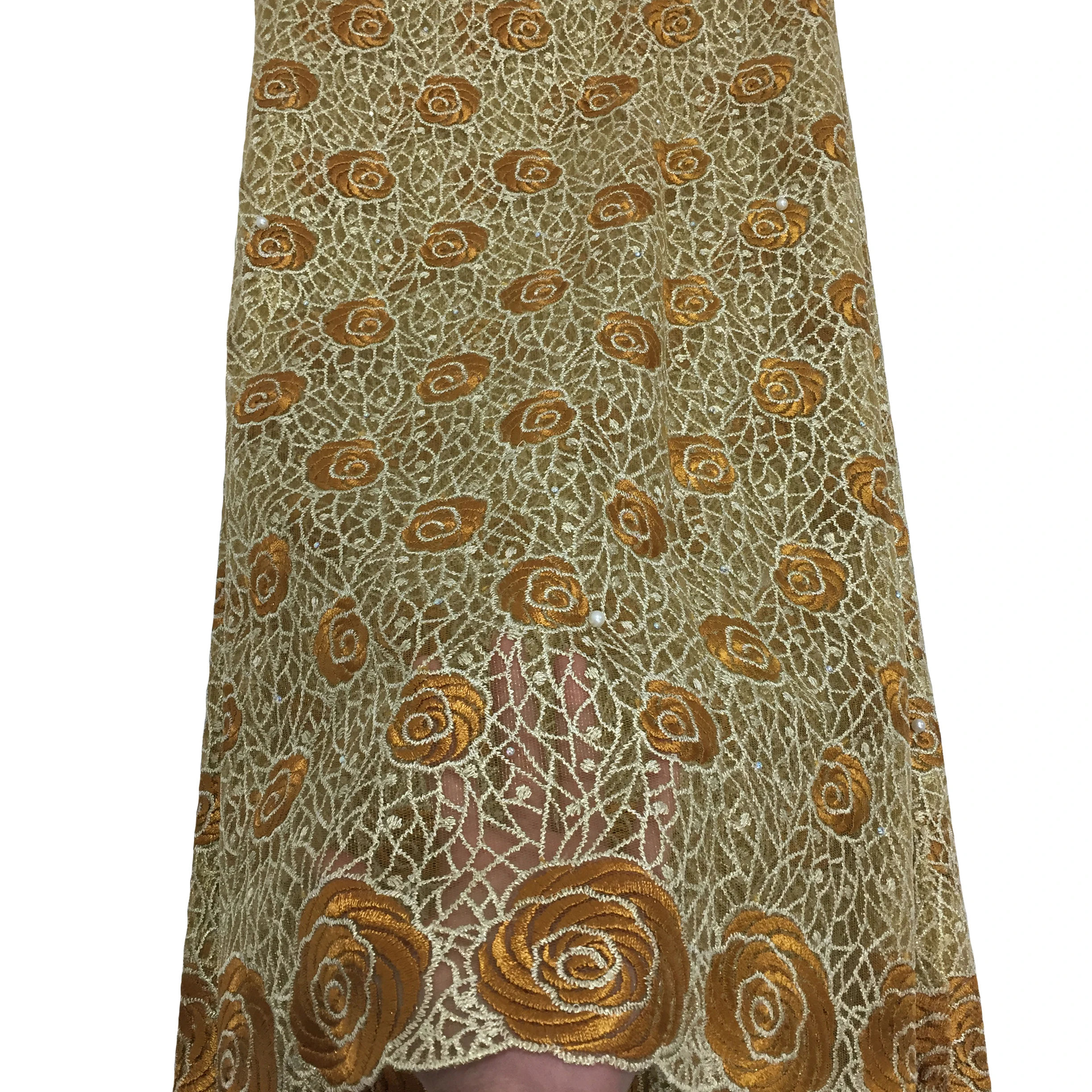 БЕЛАЯ сетчатая кружевная ткань 2025 высокое качество французская нигерийская