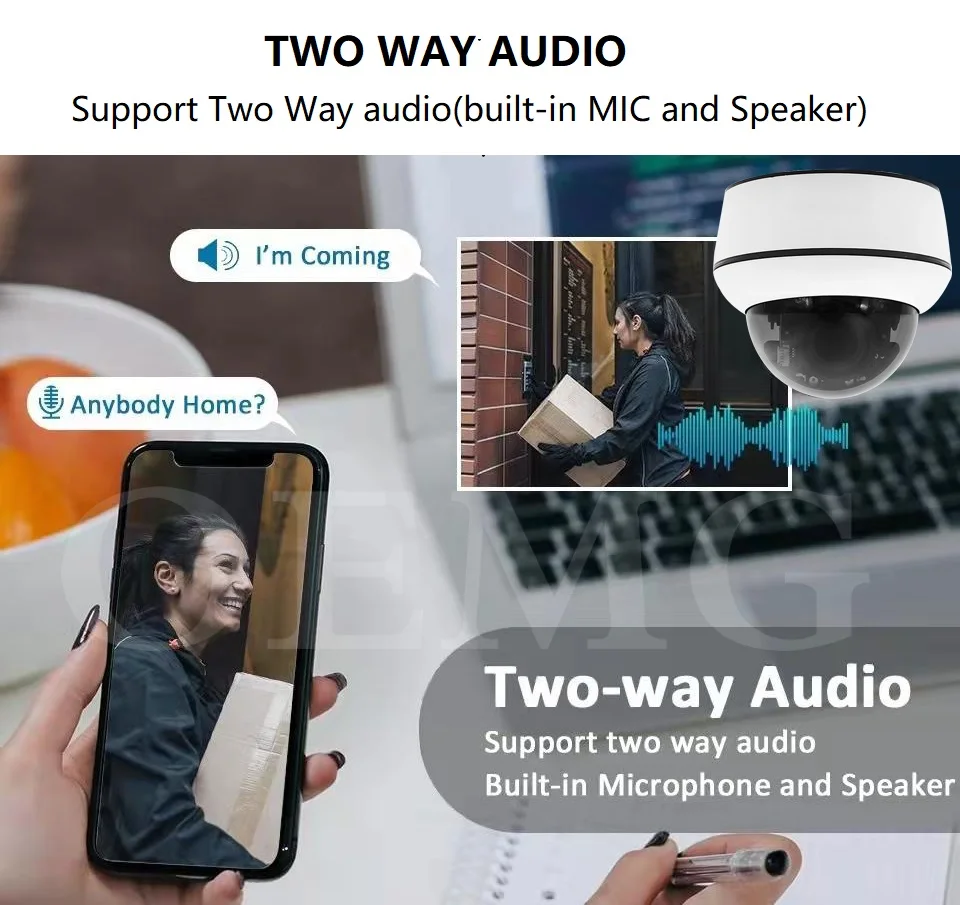 Скидка Камера видеонаблюдения с 5-кратным оптическим зумом, 4K, 8 Мп, POE