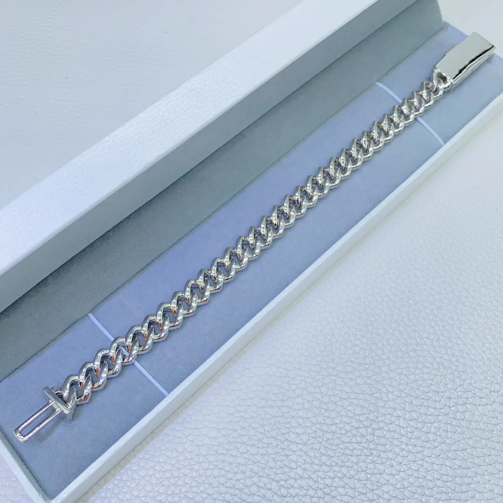 10mm 2 Rows Big Moissanite Bracelet For Men Women S925 Silver Cuban Chain Real Diamonds Hip Hip Jewelry With GRA