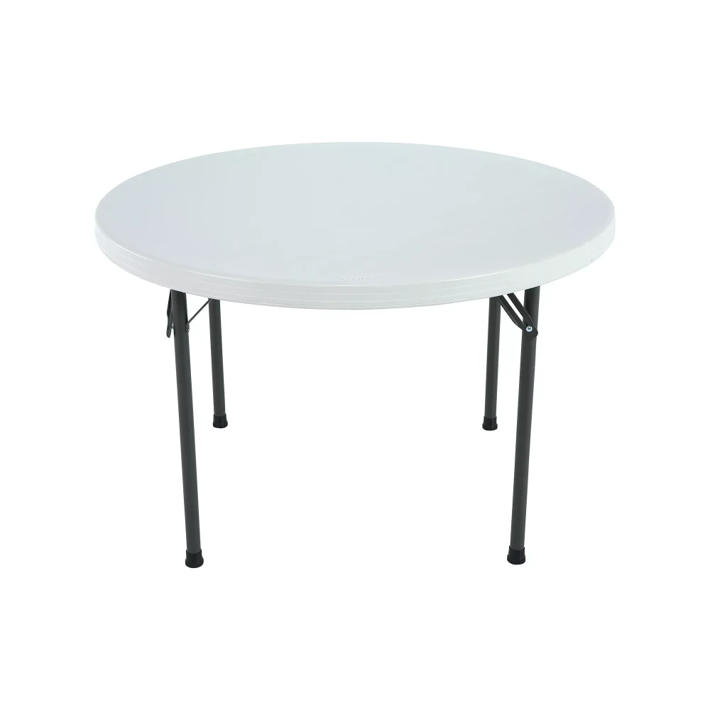 

46 in Round Commercial Folding Table, White 22960