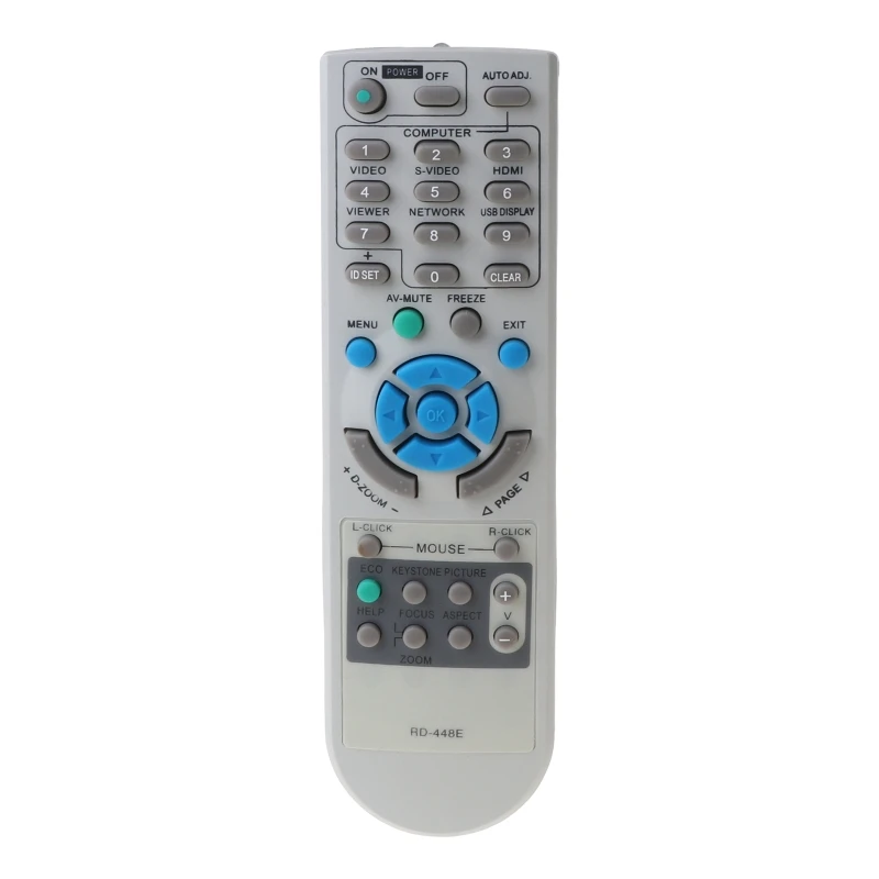 2022 New Replace Remote Control Compatible with NEC Projector RD-448E RD-443E LT240 LT240K LT245 LT25 LT260 LT260K LT265 LT280