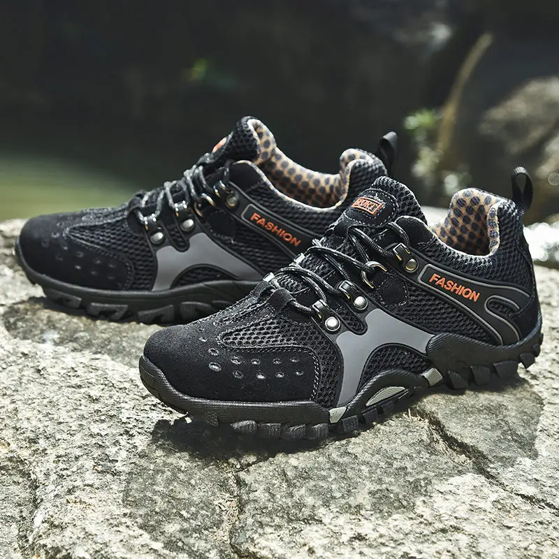 RUMDAX New Arrival Hiking Shoes Mens Mountain Climbing Shoes Outdoor Trainer Footwear Male Trekking Sport Sneakers Size 38-46
