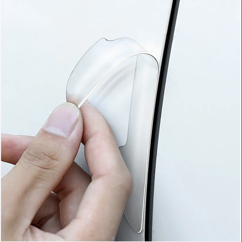 

4pcs/set Car Door Transparent Anti collision Protector Bar Stickers Side Edge Protection Rear View Mirror Cover Protection Strip