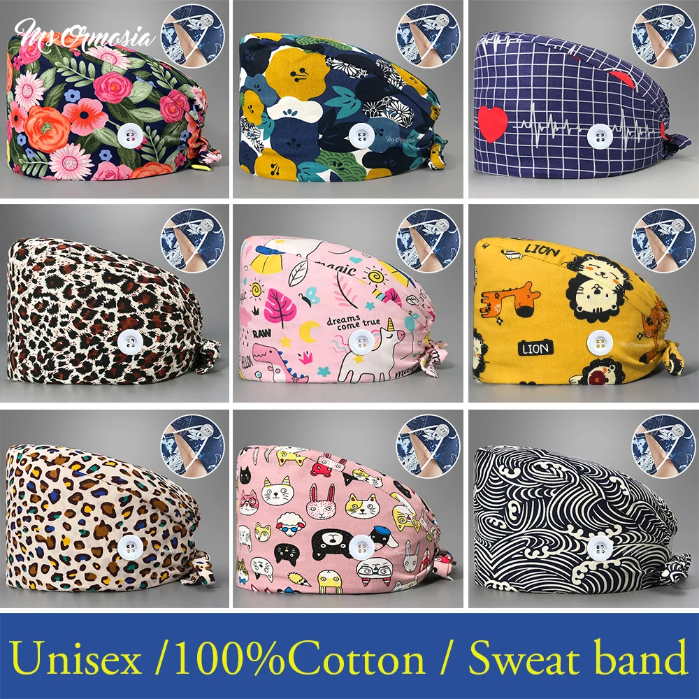 

Оптовая продажа, унисекс, дышащая Бриллиантовая крышка с рисунком животных, ветеринарная, бриллиантовая крышка с кнопками