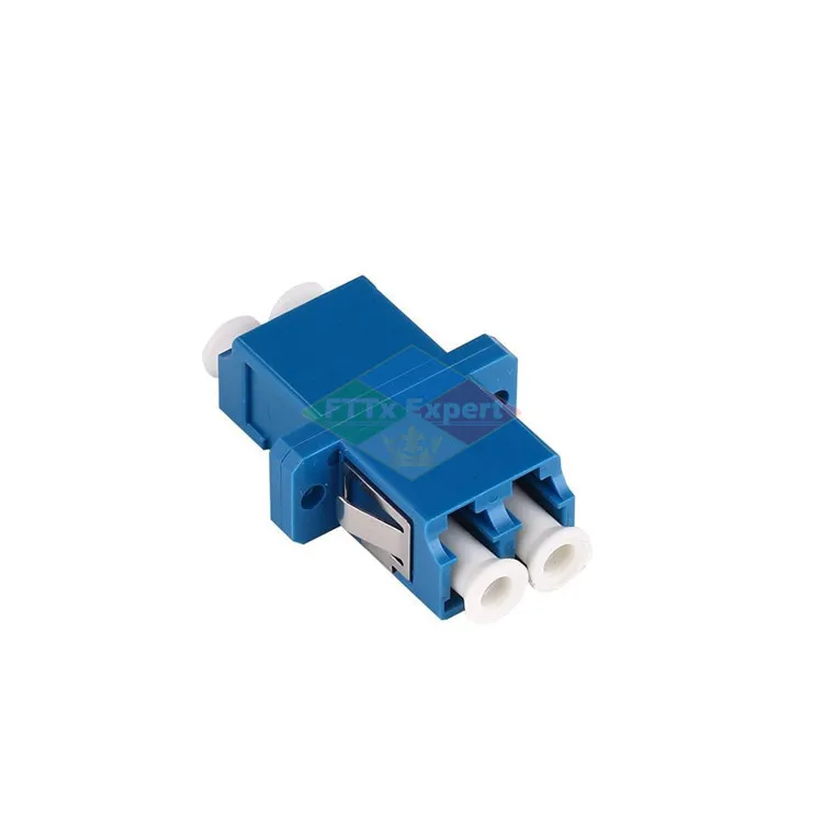 25/50/100/200Pcs LC-LC Duplex single-mode Fiber optic Adapter LC Optical fiber coupler LC UPC Fiber flange LC connector