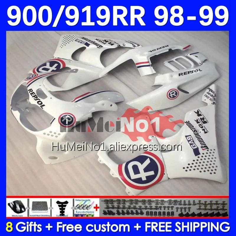 

Body For HONDA CBR900RR white glossy CBR919RR 110No.86 CBR 919RR CBR900 RR CBR 919 RR CC 900RR 1998 1999 CBR919 RR 98 99 Fairing