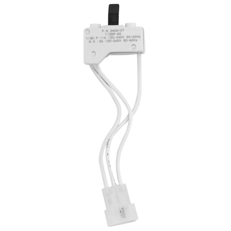 

4 Replacement Parts Suitable for 3406107 Dryer Door Switch-Suitable for 3406109 3405100 3405101 3406100 3406101 3406101
