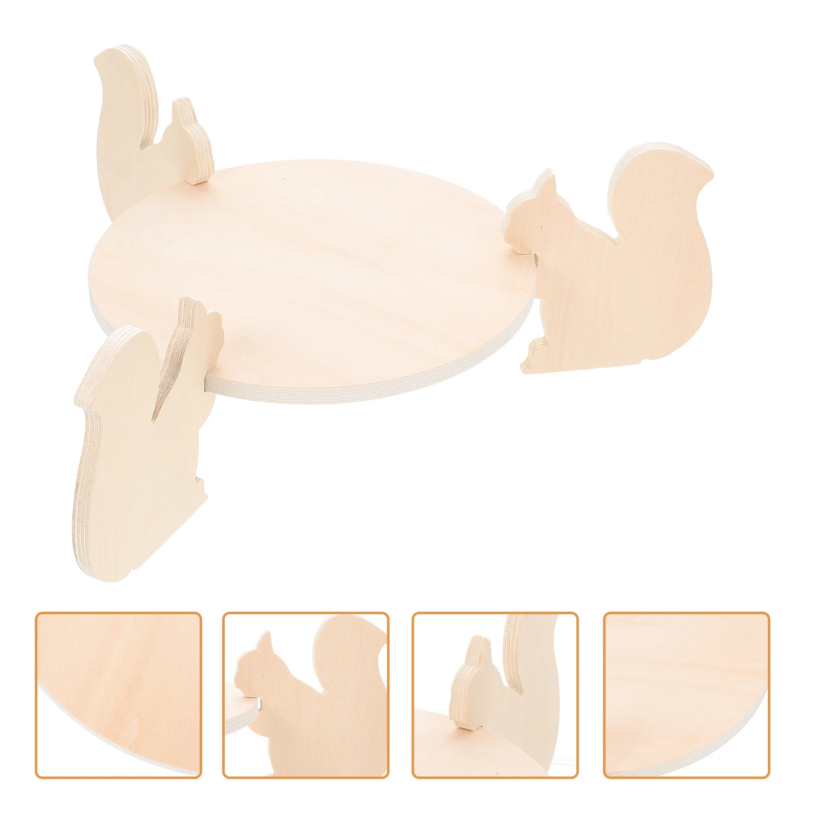 

Stand Cake Serving Tray Dessert Display Cupcake Plate Wood Bunny Wooden Holder Rabbit Pastryparty Rack Plates Animal Stands