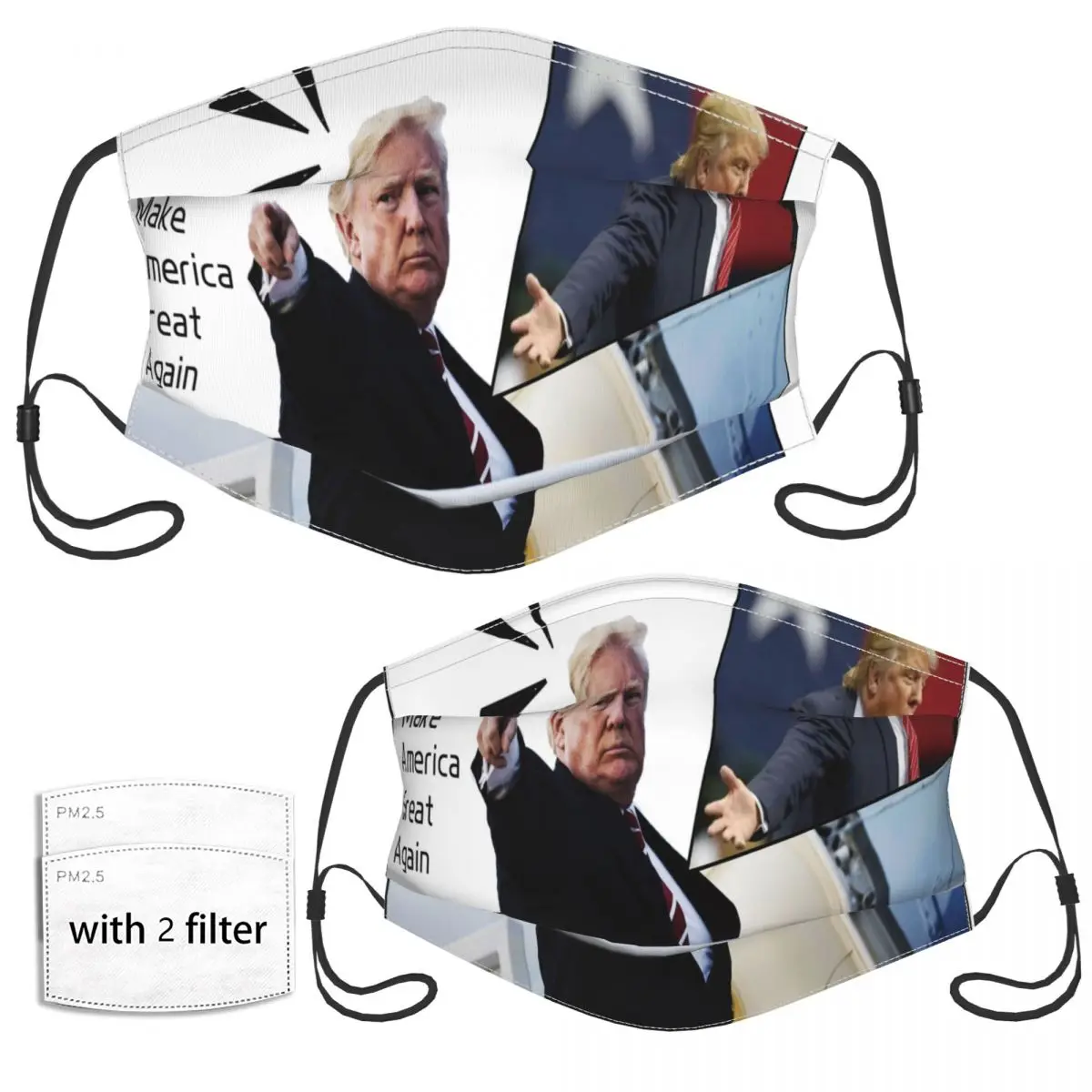 

Trump Make America Again 2024 Face Mask Reusable Mask With Filter