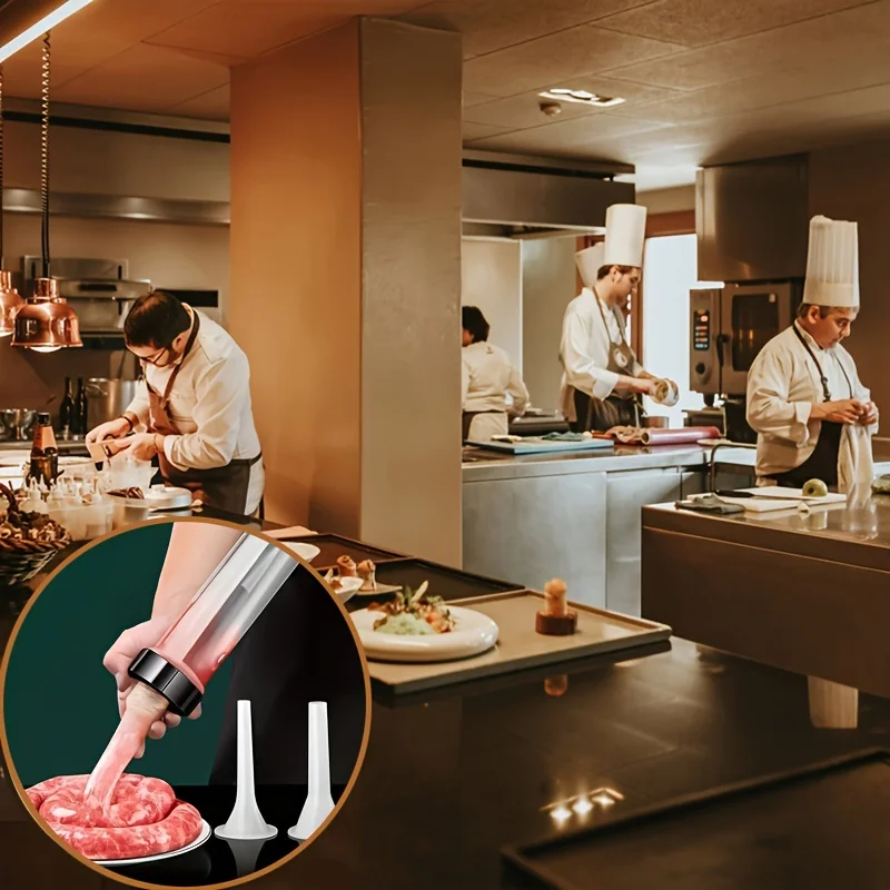 Ручная машинка для наполнения колбасы ручной шприц домашнего использования