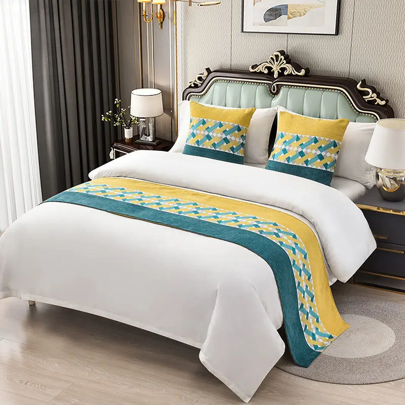 Роскошное геометрическое покрывало в скандинавском стиле плед для кровати