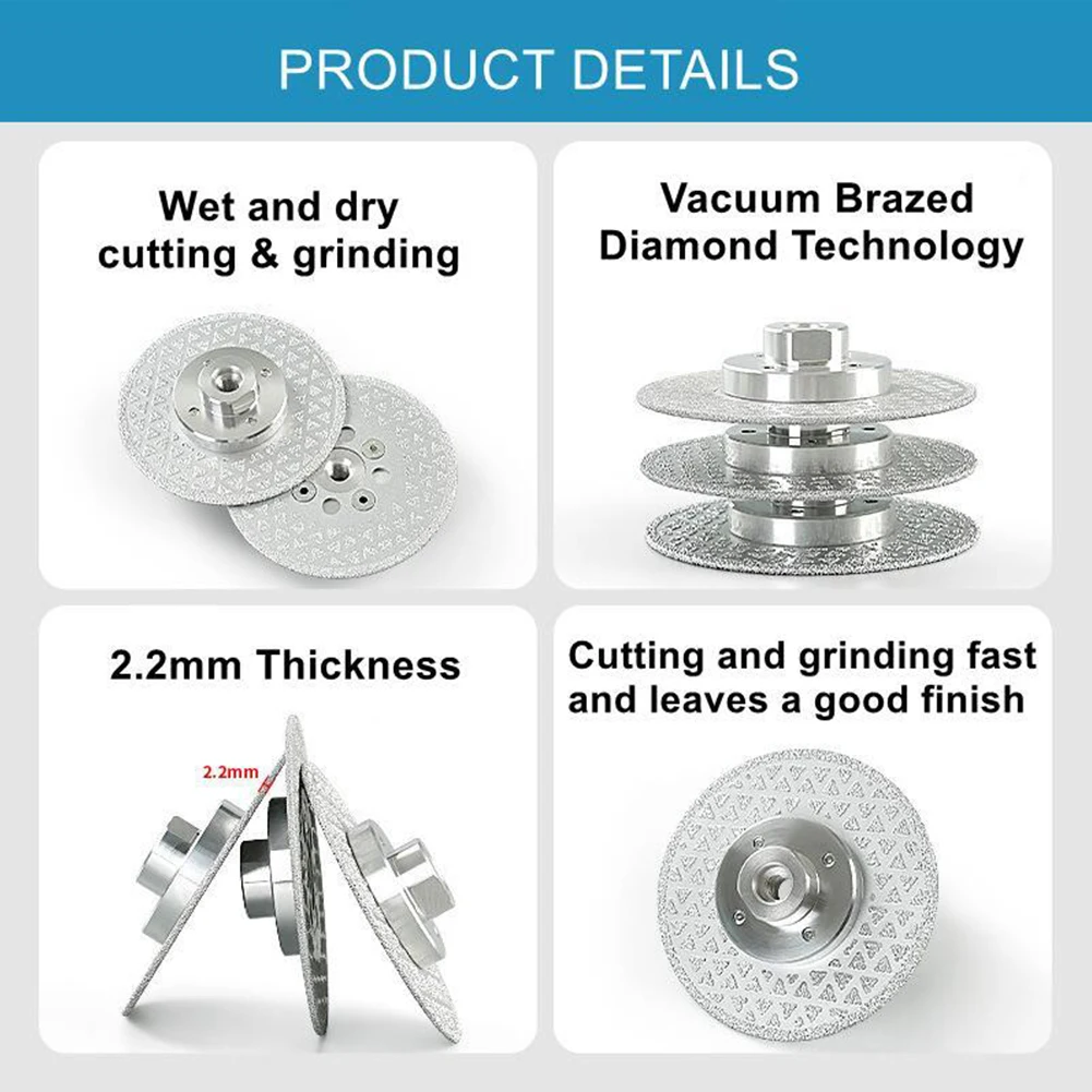 

100mm Diamond Cutting Grinding Disc Double Sided M10 Thread For Marble Granite Ceramic Tile Cutter Saw Blades Abrasive Disc