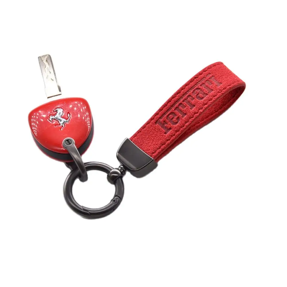 Брелок для ключей Ferrari Дизайнерский Модный мужской брелок из углеродного волокна