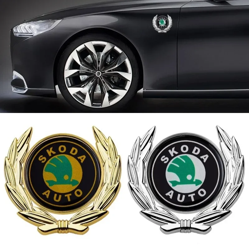 Автомобильные наклейки для Skoda Badge Octavia 2 A7 Tour RS Fabia 1 Rapid Kodiaq Superb Kamiq Yeti Karoq