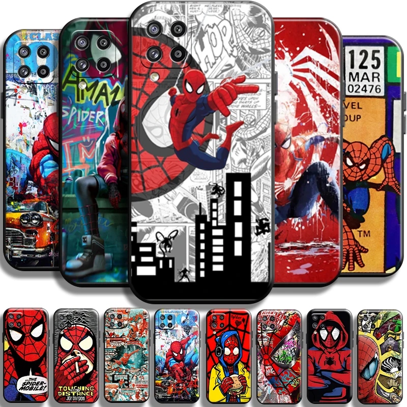 

Avengers Spiderman Comics For Samsung Galaxy A42 5G Phone Case Soft Back Funda Liquid Silicon Cases Shell