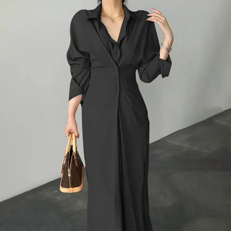 

Офисное платье-туника VONDA 2022, повседневное женское сексуальное платье с открытыми плечами и рукавом 3/4, вечерний Шифоновый Сарафан большого ...