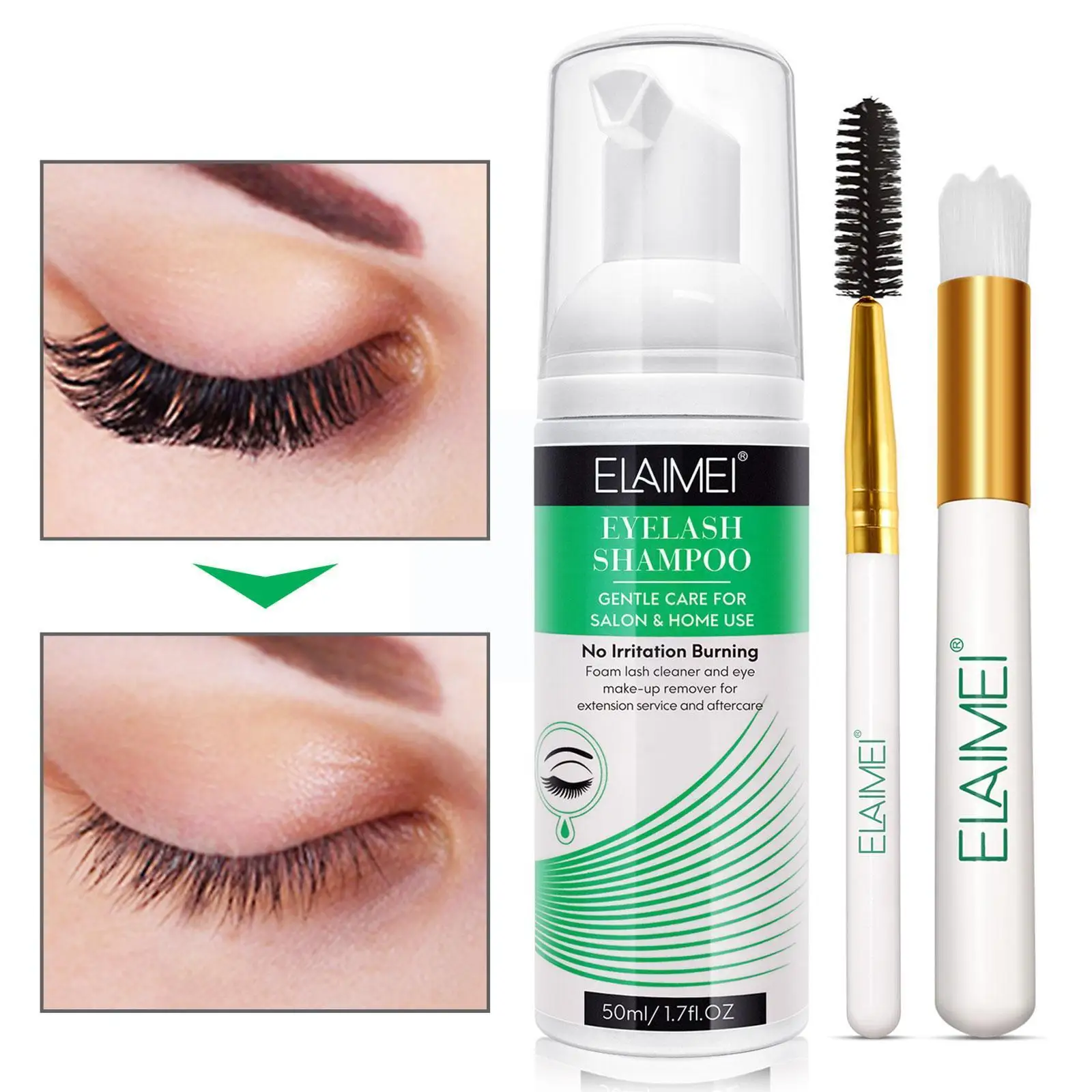 

Eyelash Makeup Cleaning Mousse Eyelash Special Bubble And Makeup Detergent Fast Mild Cleaning Removal U1S8