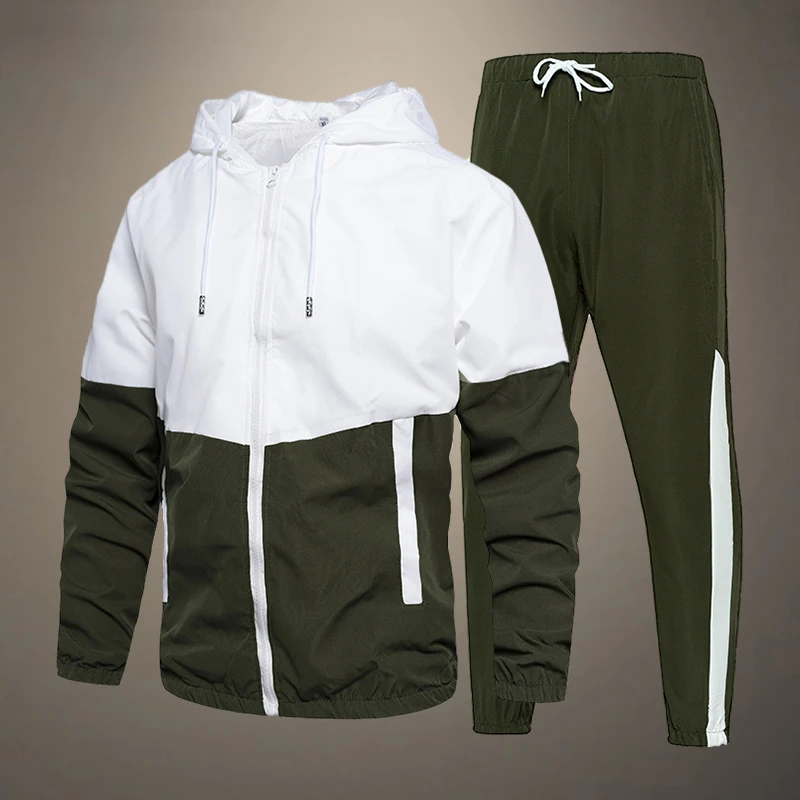 Brand Men Tracksuit Casual Set Autumn Male Joggers Hooded Sportswear Jackets+Pants 2 Piece Sets Hip Hop Running Sports Suit 2 Brand Men Tracksuit Casual Set Autumn Male Joggers Hooded Sportswear Jackets+Pants 2 Piece Sets Hip Hop Running Sports Suit 2