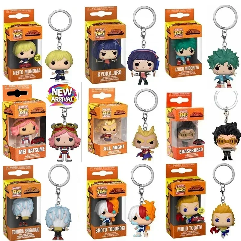 Funko POP 2024 новинка My Hero Academia Hatsume Shigaraki Deku Bakugo Mirio Togata Dabi Midoriya Kyoka Jiro модель брелка