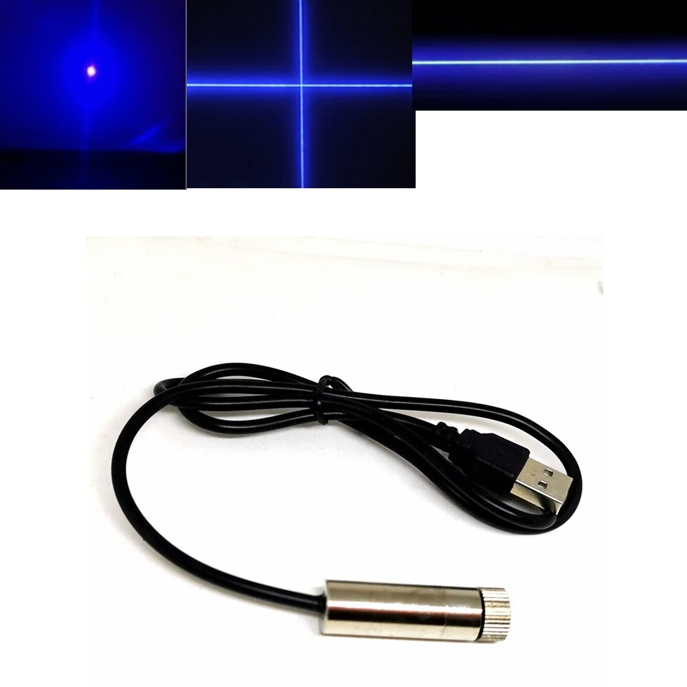 

Dot/Line/Cross Beam 450nm 80mw Blue Laser Module with USB Interface 1240