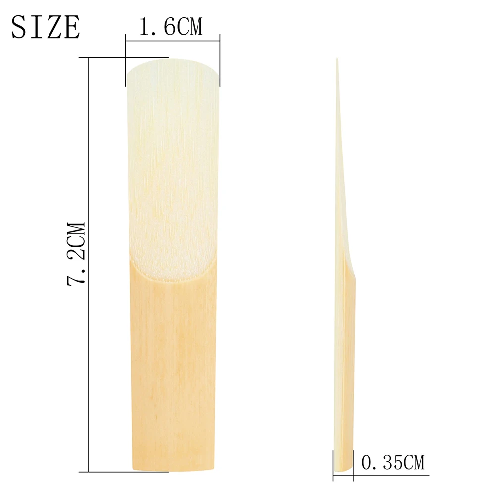 10pcs Alto Sax Saxophone Reeds Strength 2.5 Soprano Reed Woodwind Instrument Accessories for Alto/Tenor/Soprano Clarinet |