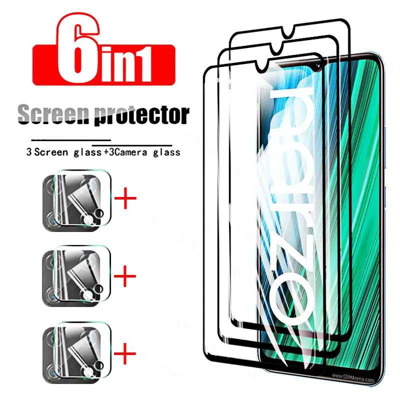 

Закаленное стекло с полным покрытием для Realmi Narzo50A, защитное стекло, защитные экраны для Realme Narzo 50A 50i 50 A 4G, пленка для телефона