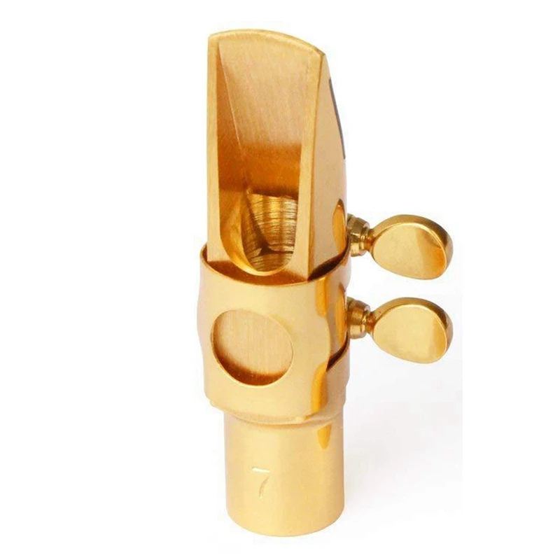 

1Set Wind Instruments - E Flat, Alto Saxophone Metal Flute Head - B Flat, Alto Treble Flute Head Replacement Parts Gold