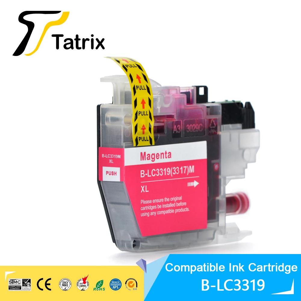 Совместимый чернильный картридж Tatrix LC3319XL LC3319 для Brother MFC-J5330DW/MFC-J5730DW/MFC-J6530DW/MFC-J6730DW