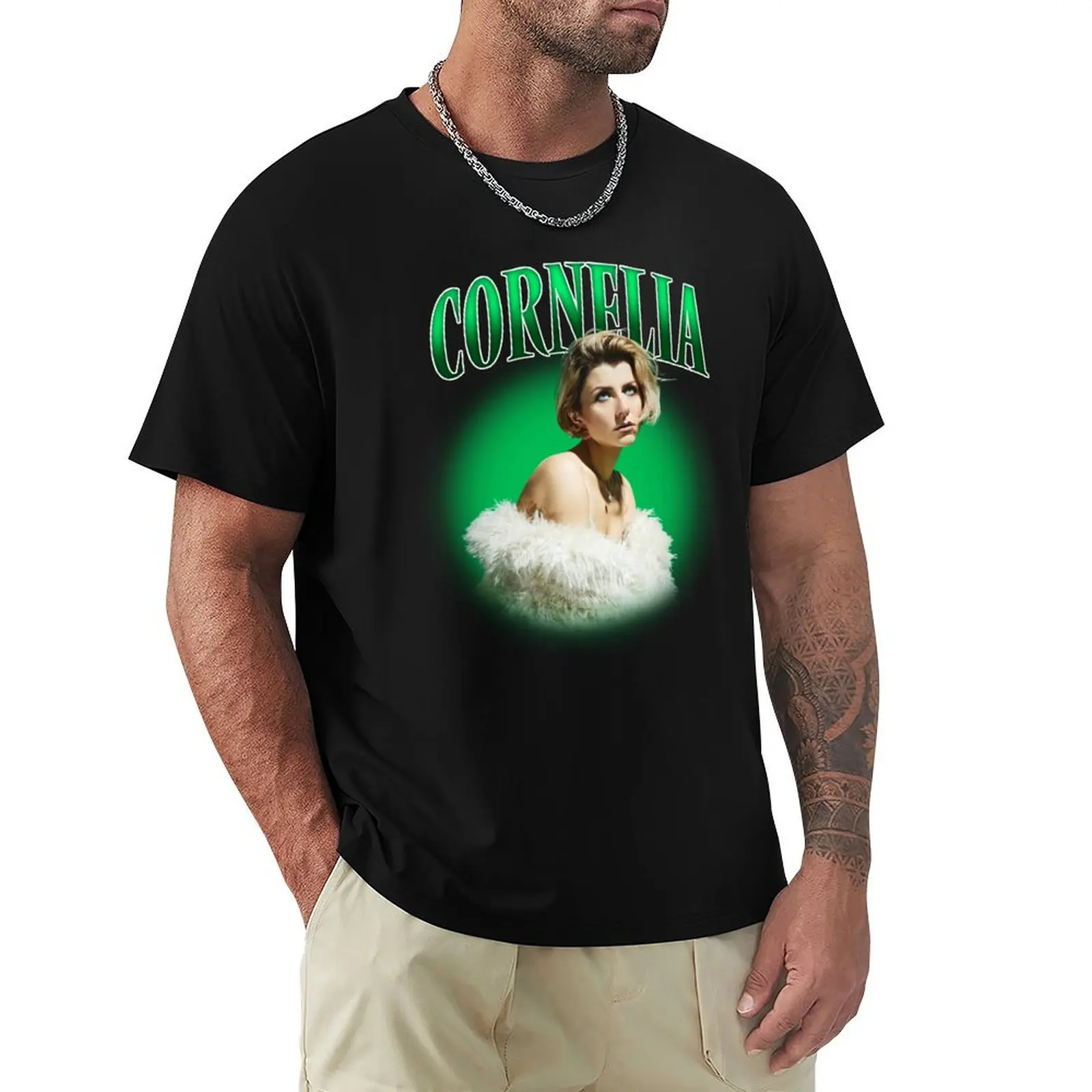 Фото Футболка Cornelia Jakobs Sweden Eurovision 2022 Melodifestivalen Melfest Y2K, спортивная базовая футболка с функцией отвода влаги №1