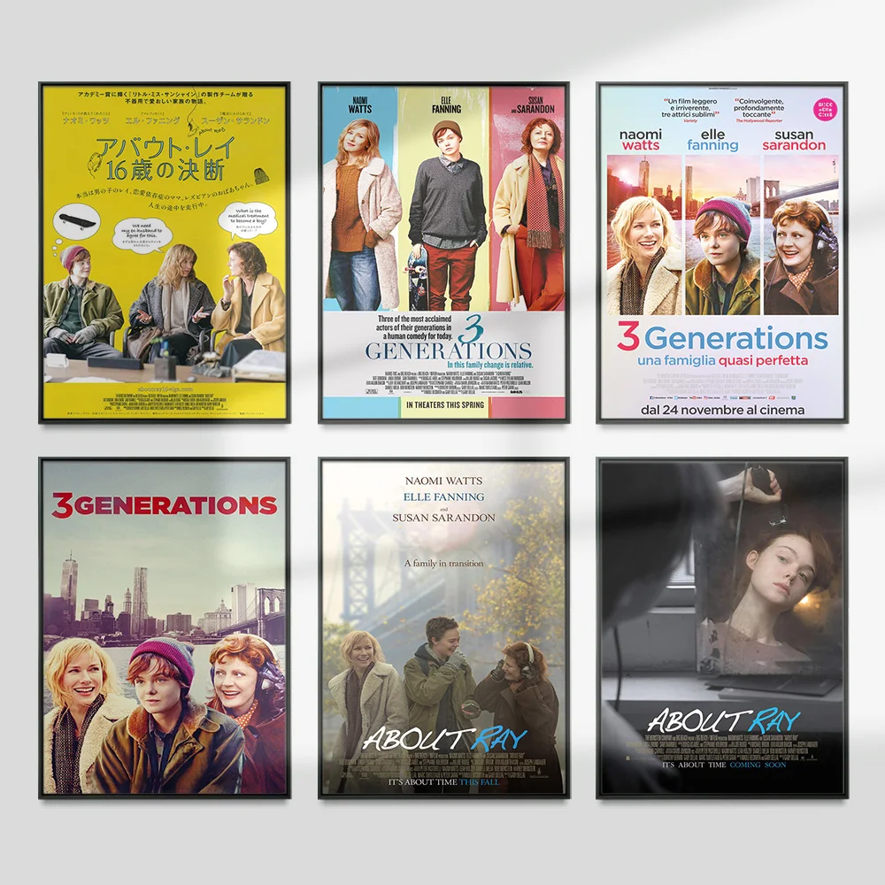 

About Ray Comedy Drama Film Poster 3 Generations Movie Art Print Canvas Painting Decor Wall Stickers