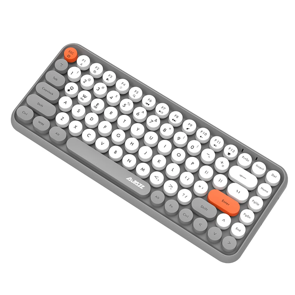 

Ajazz 308i Bluetooth-compatible Keyboard 2.4GHz Portable Indoor Home Use Keypad Computer Accessories Rainbow Color