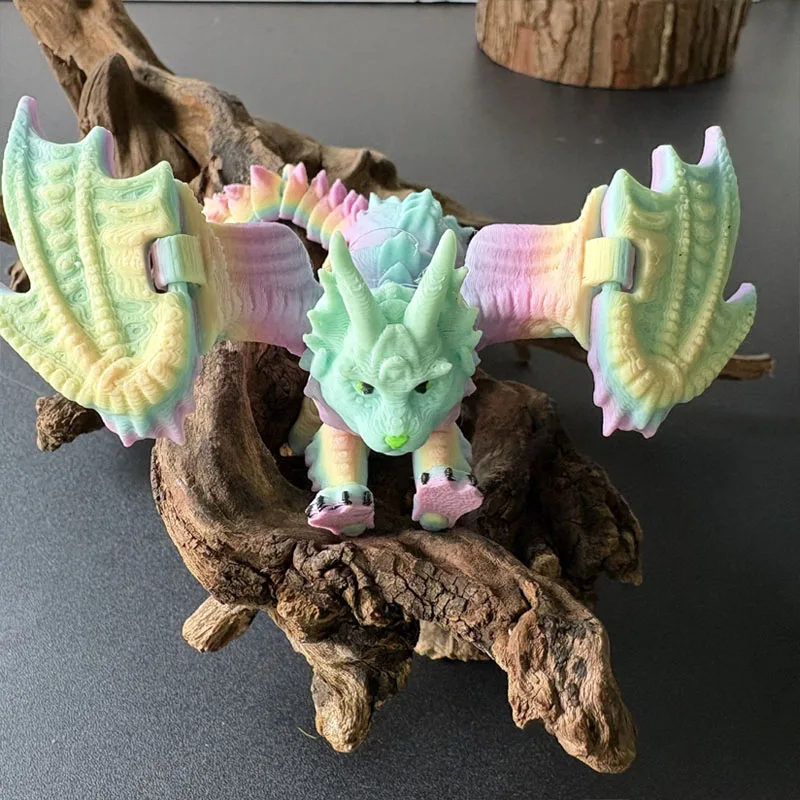 

Пластиковая статуэтка кота-дракона с крыльями