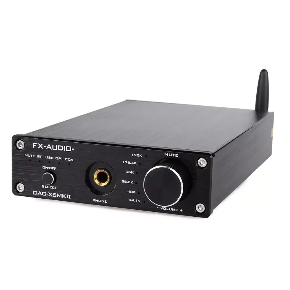 

2022 FX-Audio DAC-X6 MKII ESS9018 TPA6120 чип Bluetooth 5,0 APTX SPDIF коаксиальный ПК-USB усилитель RCA USB DAC декодер