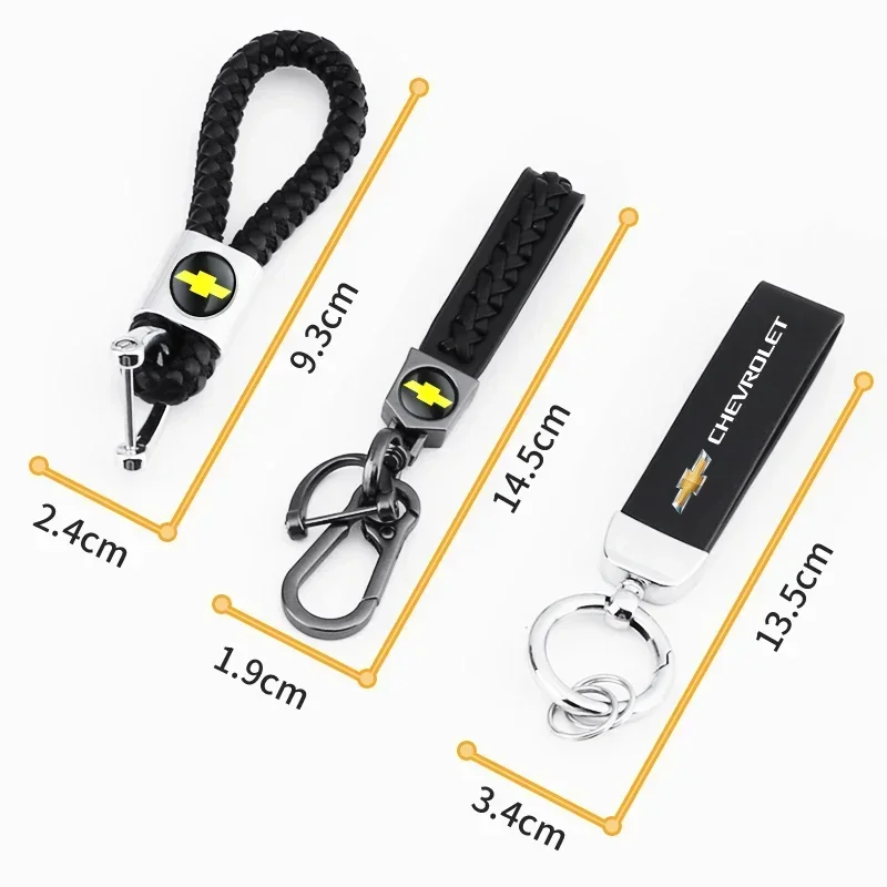 Ручной кожаный металлический автомобильный брелок для ключей Chevrolet Colorado Sonic Aveo