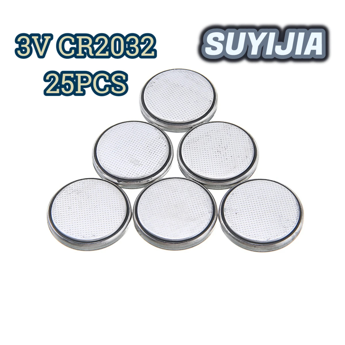 

SUYIJIA 25pcs/set CR2032 3 Volt Lithium Battery Button Cell Coin Batteries For Watches Calculators Toys And Games