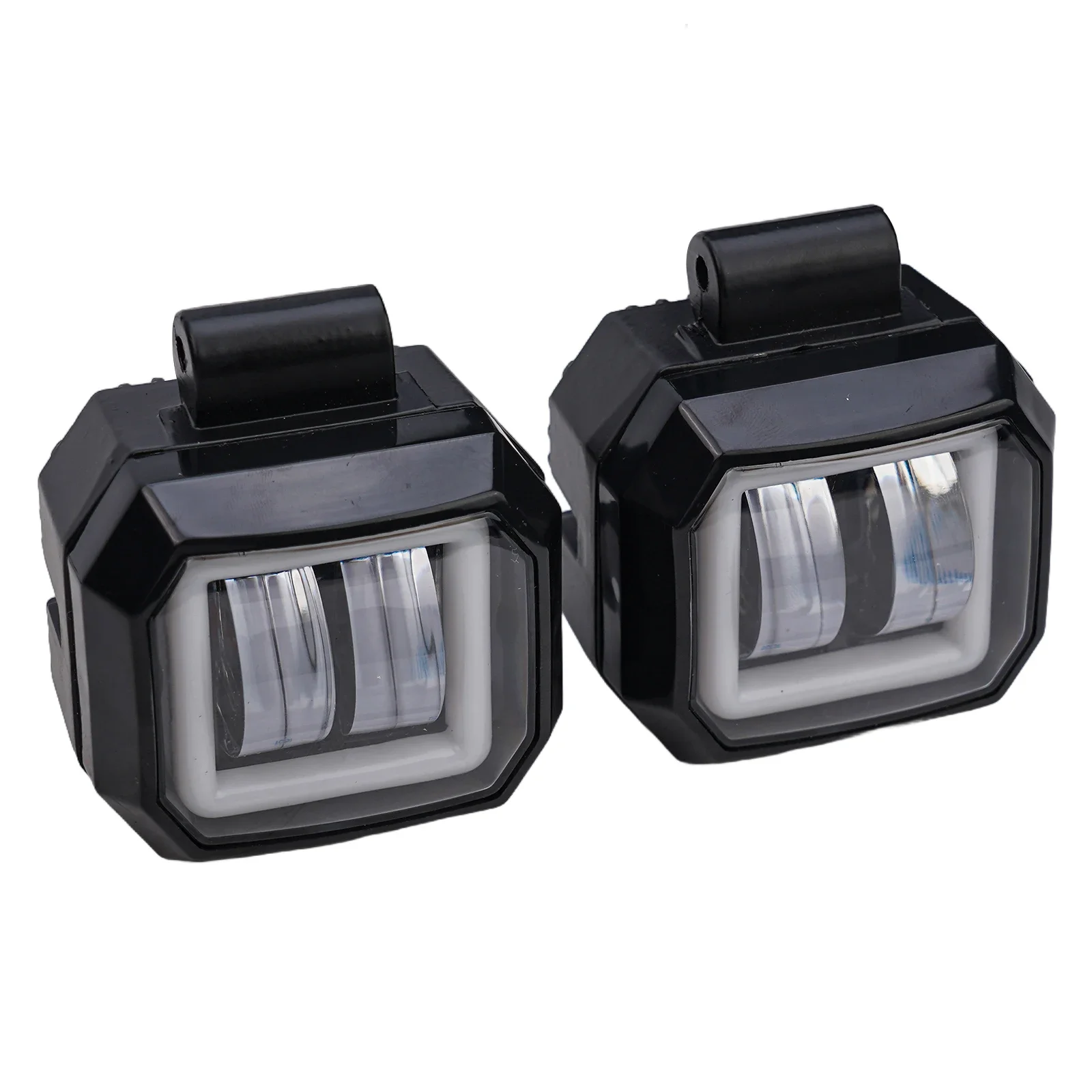 2 шт. 3-дюймовый автомобильный светодиодный рабочий фонарь Красный Halo DRL Spot Driving Fog