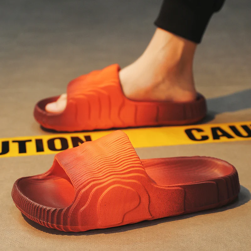 Шлепанцы на платформе для мужчин и женщин Нескользящие сандалии толстой подошве