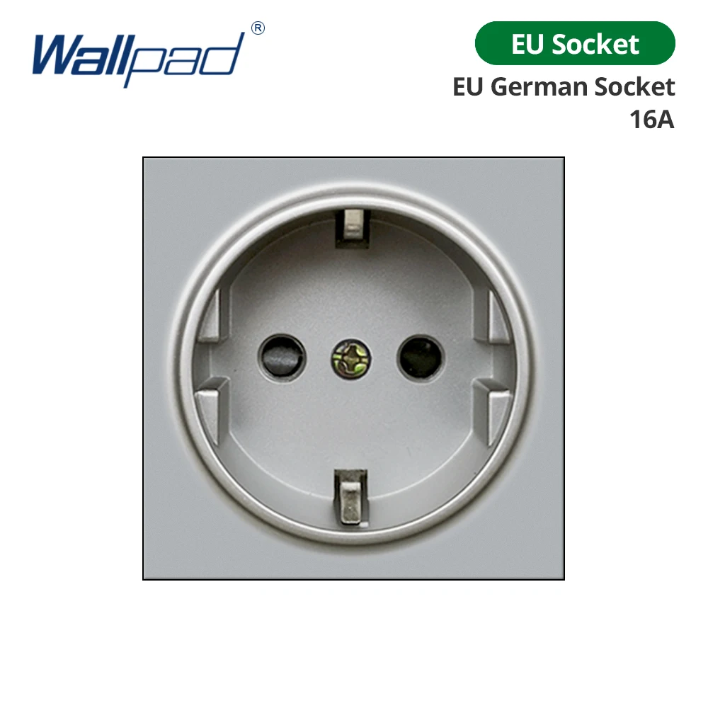 

Wallpad Модуль настенная розетка серая сталь