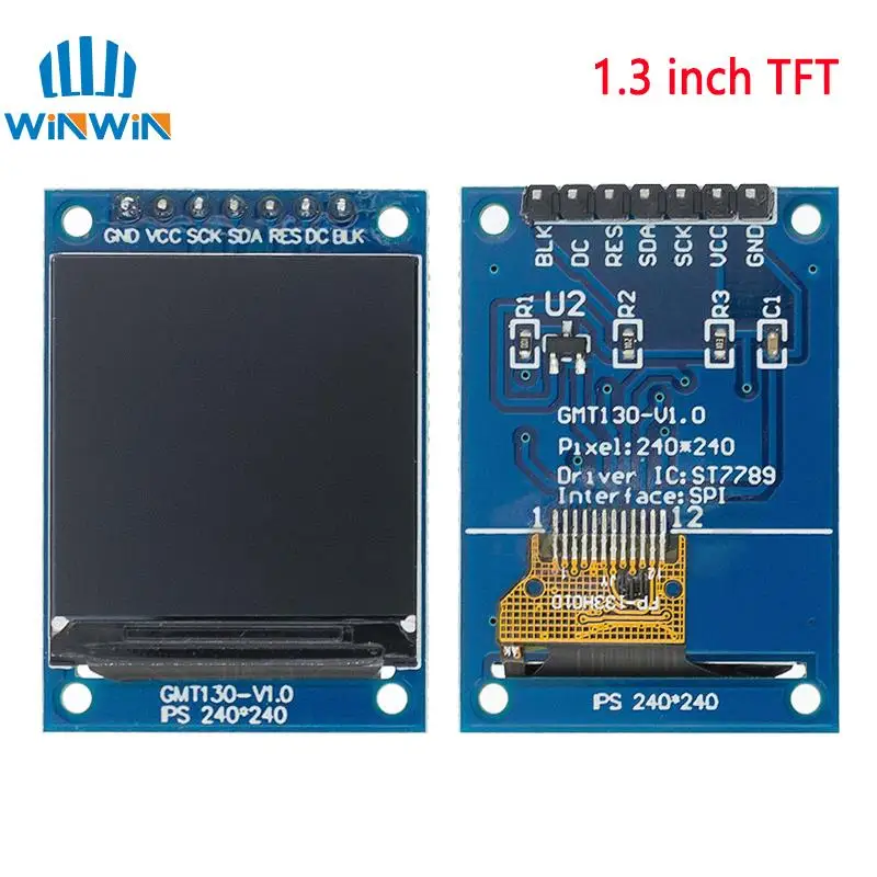 TFT-дисплей 0 96/1 3/1 44/1 77/1 8/2 4/2 8 дюймов IPS 7P SPI HD 65K TFT полноцветный ЖК-модуль ST7735 Привод