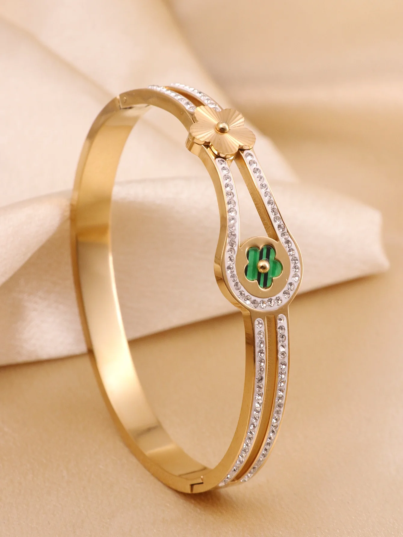 Новый простой модный женский браслет с пятью лепестками цветов красный белый и