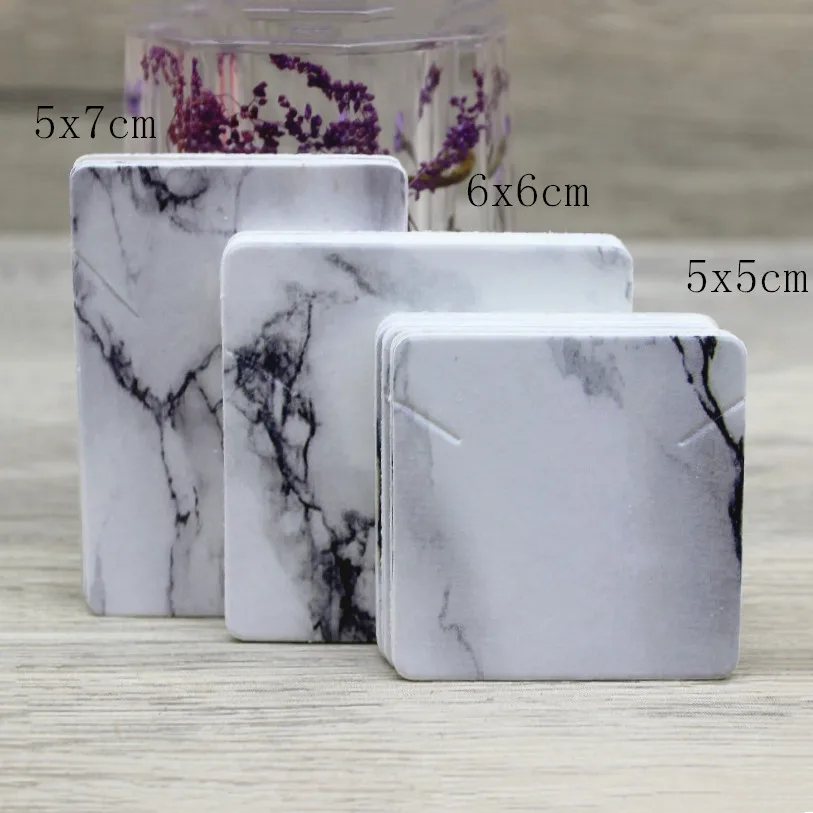 50 шт. бумажные серьги marbling стиль карточка для ожерелья 5x 5/5x 9/5x6.5/5x 7/6x6 см белый DIY