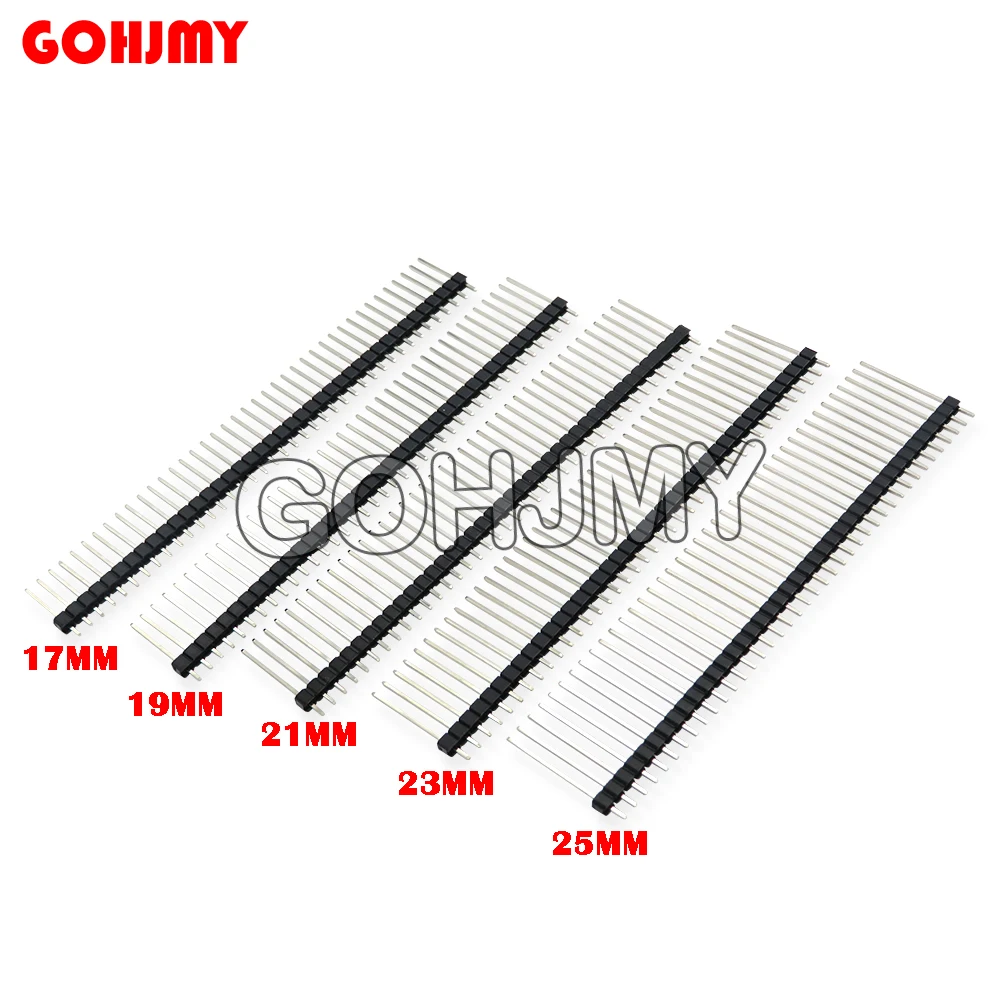 10 шт., двухрядные штырьковые разъёмы для Arduino, 2,54 мм, Длина 15-25 мм