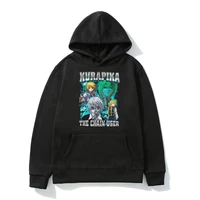 anime hunter x hunter kurapika the chain user graphic print men hoodie manga harajuku black hooded sweatshirt unisex clothing