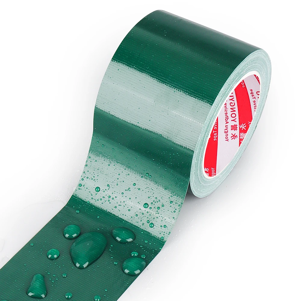 Зеленая сверхпрочная лента для трубопроводов гибкая не оставляющая следов с
