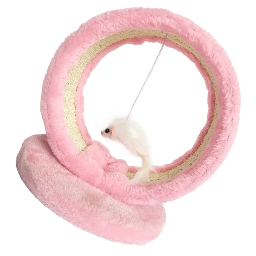 

Cat Toy Toys Scratch Board Interactive Pet Teaser Kitten Climbing Scratcher Turntable Wand Track Pounce Teasing Exercise Indoor