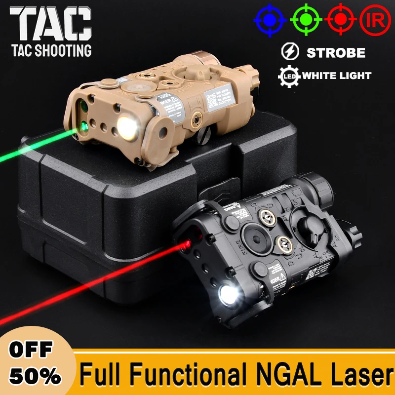 Тактический полнофункциональный NGAL красный зеленый синий ИК-лазерный охотничий