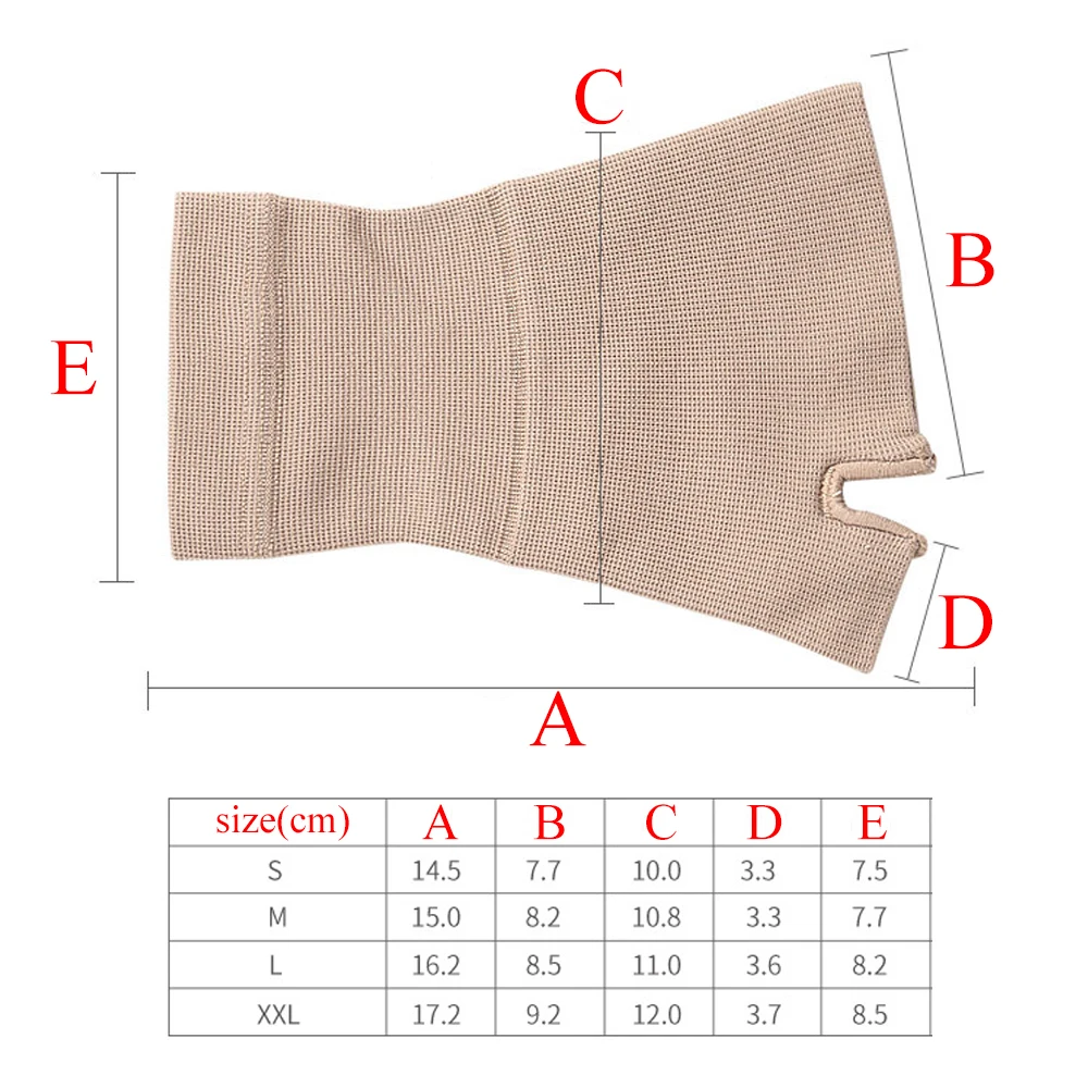 4Pc/2Pair Unisex Wrist Thumb Support Sleeve Fingerless Wrist Gloves Compression Arthritis Gloves Sports Wrist Brace for golfer