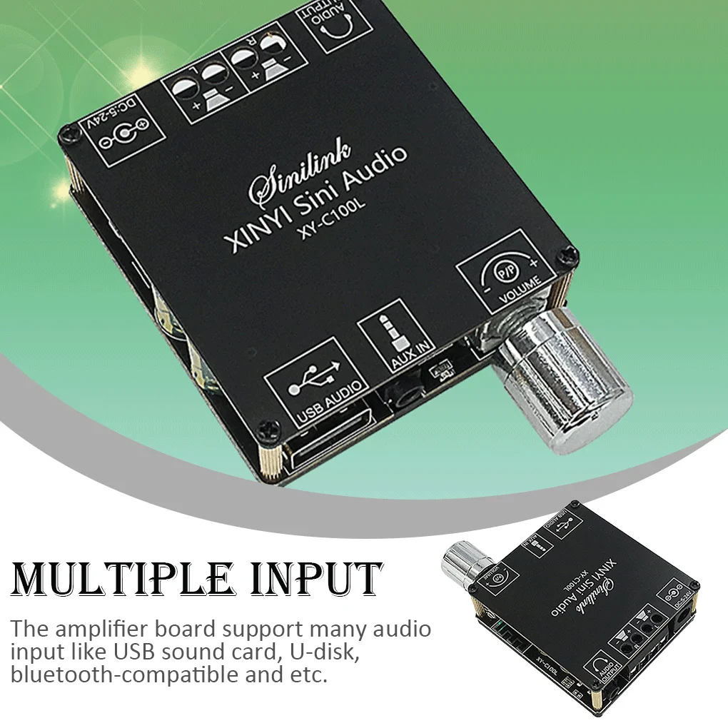 

Stereo Sound Bluetooth-compatible Amplifier Board Remote Control Audio Amp