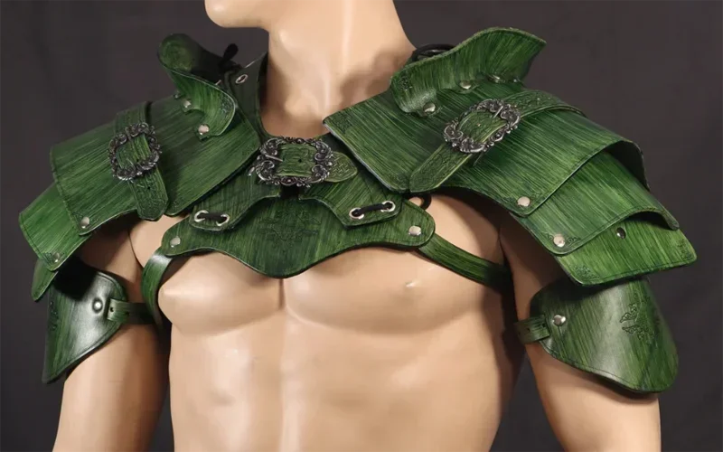 Кожаная Броня на плечо для косплея в стиле стимпанк средневековые Викинги эпохи