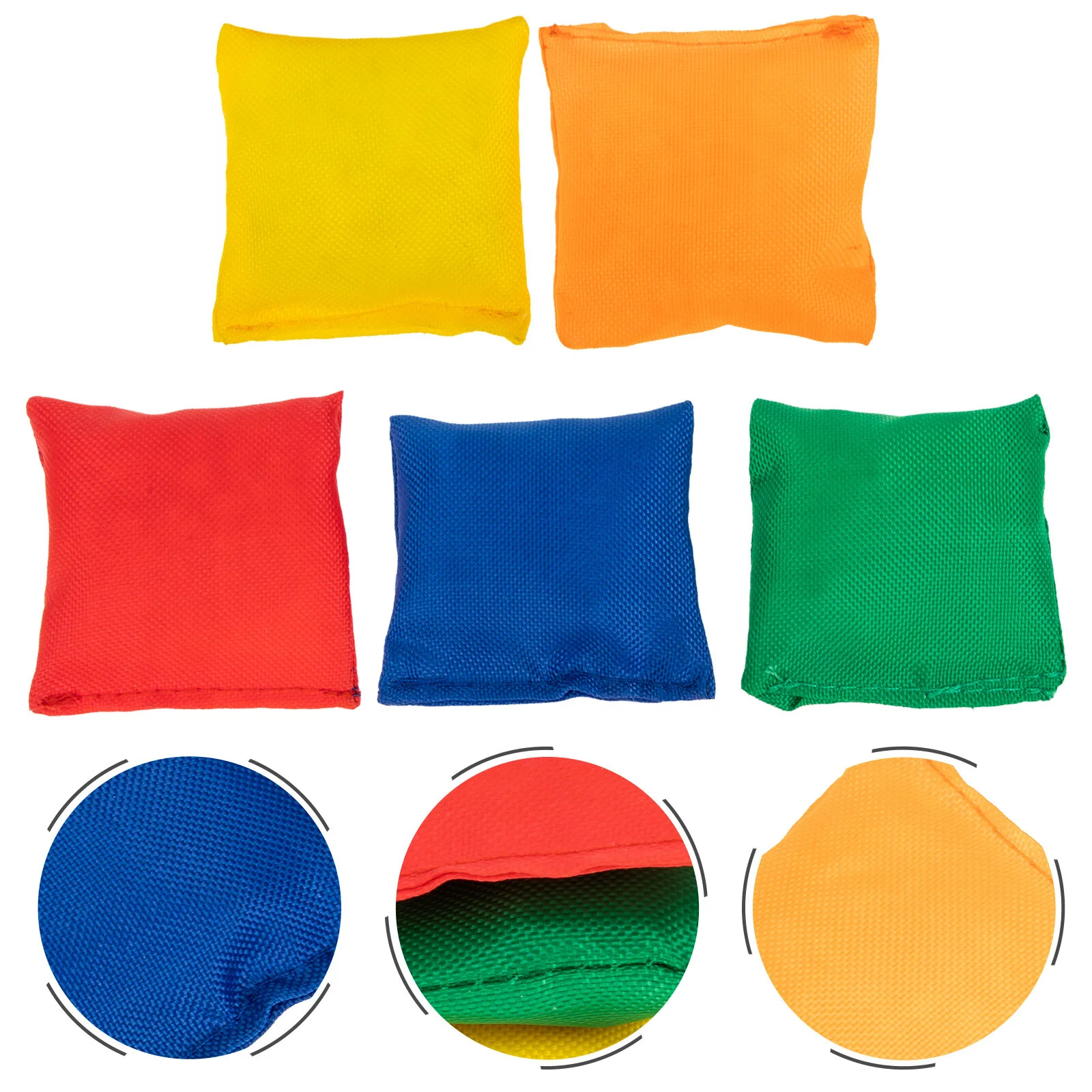 

10 Pcs Sand Throw Bean Bag Children Toys Playthings Kids Sandbags Supple Canvas Throwing Pupils Toss Game Carnival Supply